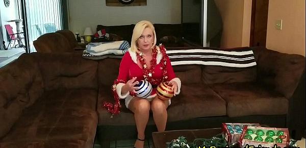  Decorating for the Holidays Makes Her Pussy Wet